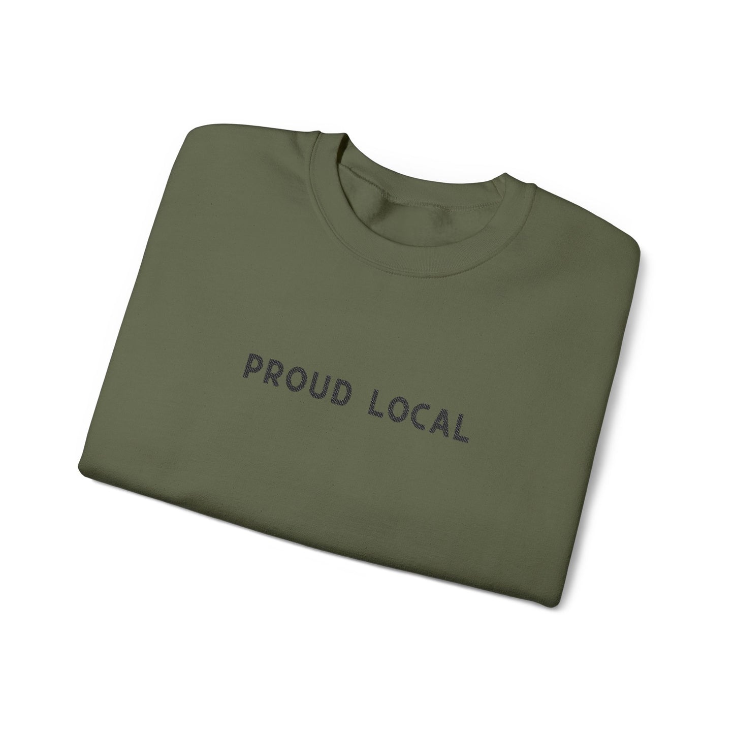 Embroidered Proud Local Crewneck Sweatshirt