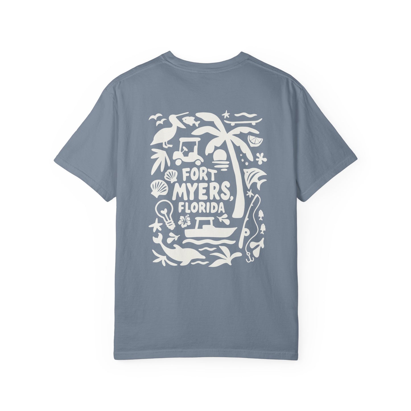 Fort Myers Local T-Shirt - Unisex Garment-Dyed Tee for Coastal Living