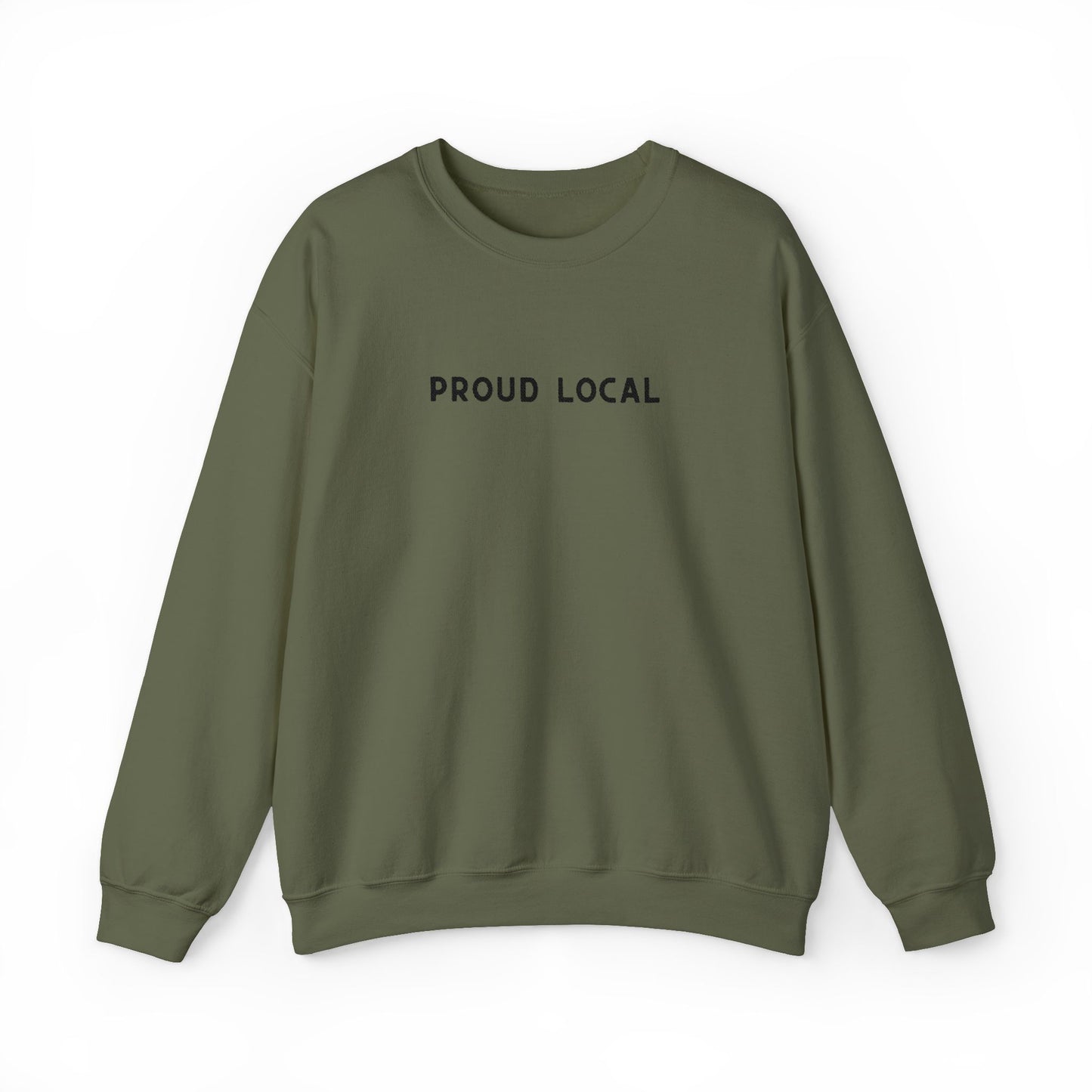 Embroidered Proud Local Crewneck Sweatshirt