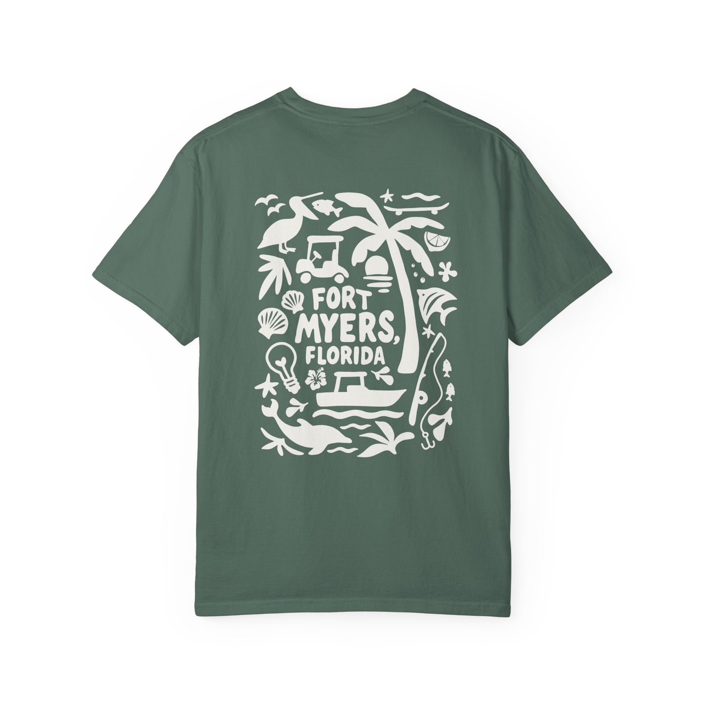Fort Myers Local T-Shirt - Unisex Garment-Dyed Tee for Coastal Living